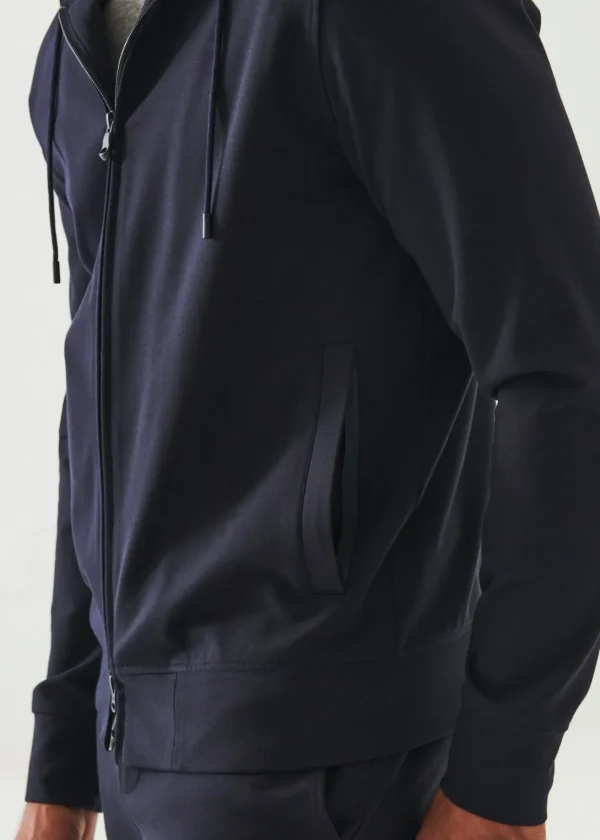 PATRICK ASSARAF Active Full Zip Hoodie | Men Sweatshirts & Hoodies