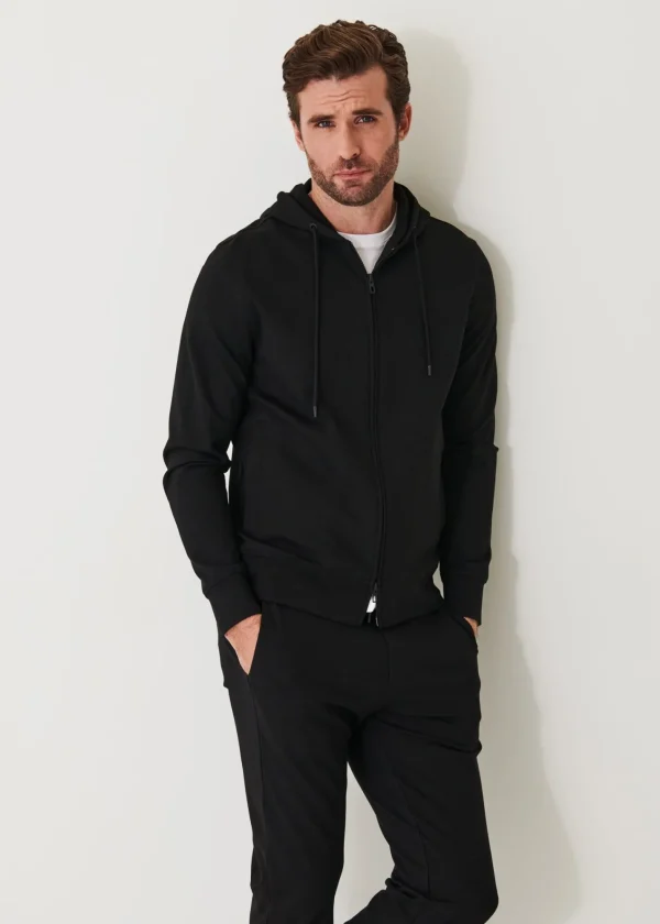 PATRICK ASSARAF Active Full Zip Hoodie | Men Sweatshirts & Hoodies