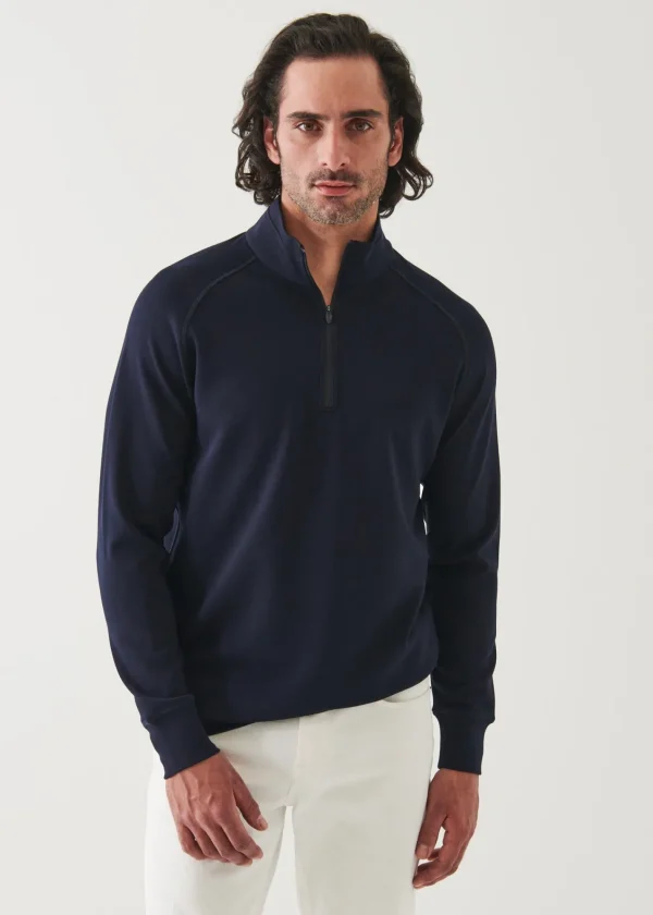 PATRICK ASSARAF Active Quarter Zip | Men Sweatshirts & Hoodies