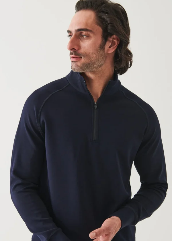 PATRICK ASSARAF Active Quarter Zip | Men Sweatshirts & Hoodies