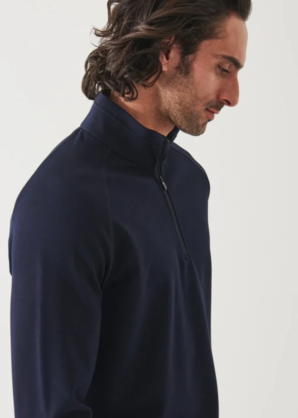 PATRICK ASSARAF Active Quarter Zip | Men Sweatshirts & Hoodies