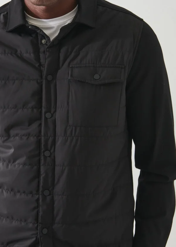 PATRICK ASSARAF Active Quilted Shirt Jacket | Men Outerwear