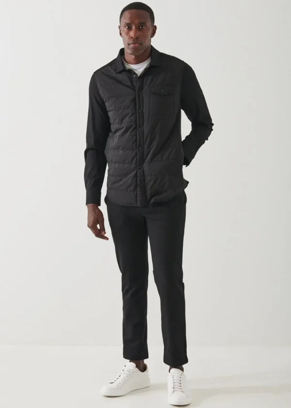 PATRICK ASSARAF Active Quilted Shirt Jacket | Men Outerwear