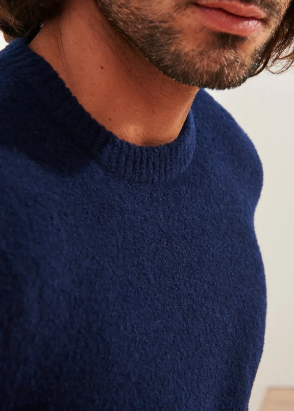 PATRICK ASSARAF Boucle Merino Crewneck | Men Knitwear