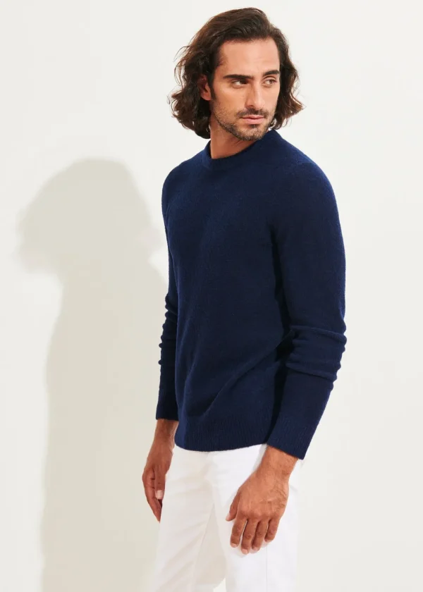 PATRICK ASSARAF Boucle Merino Crewneck | Men Knitwear