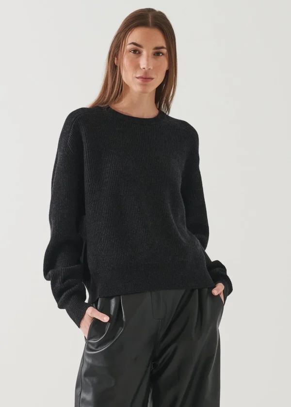 PATRICK ASSARAF Boyfriend Raglan Crewneck | Women Knitwear