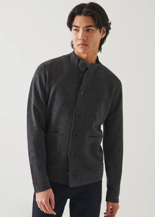 PATRICK ASSARAF Button Front Half Milano Cardigan | Men Knitwear