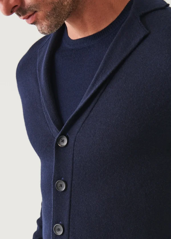 PATRICK ASSARAF Button-Up Double Face Jacket | Men Knitwear