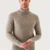 PATRICK ASSARAF Cable Turtleneck | Men Knitwear