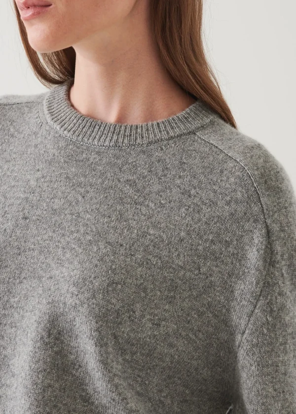 PATRICK ASSARAF Cashmere Raglan Crewneck | Women Knitwear