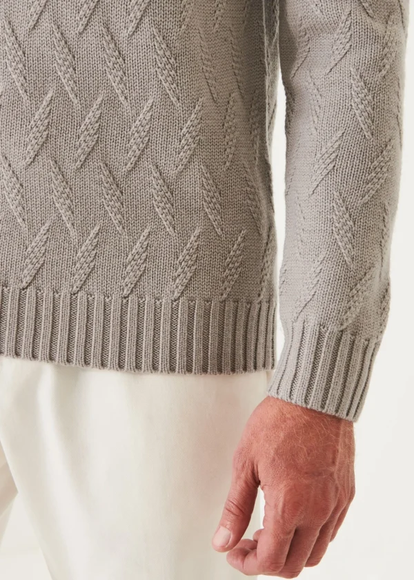 PATRICK ASSARAF Chevron Turtleneck | Men Knitwear