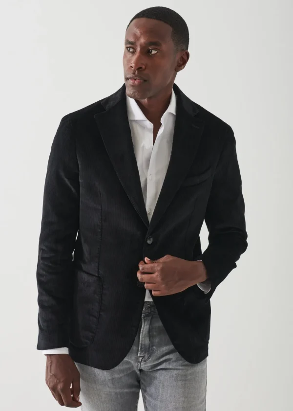 PATRICK ASSARAF Corduroy Two-Button Blazer | Men Blazers