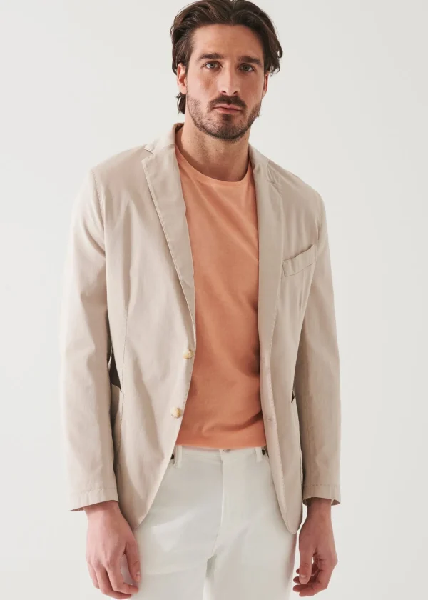 PATRICK ASSARAF Cotton Blend Garment Dye Blazer | Men Blazers