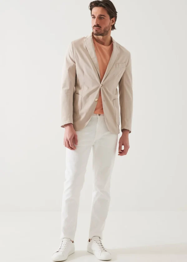 PATRICK ASSARAF Cotton Blend Garment Dye Blazer | Men Blazers