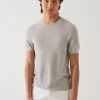 PATRICK ASSARAF Cotton Cashmere Ribbed Crewneck | Men Knitwear