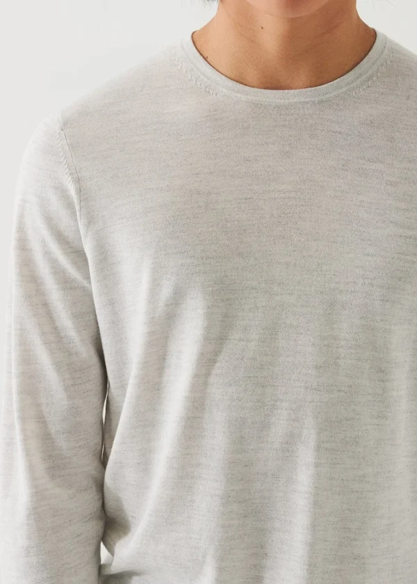 PATRICK ASSARAF Cotton Cupro Crewneck | Men Knitwear