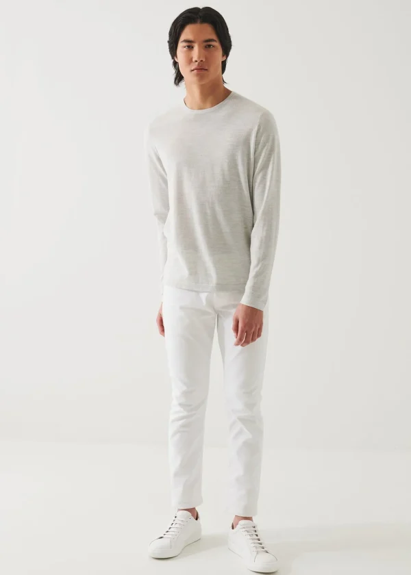 PATRICK ASSARAF Cotton Cupro Crewneck | Men Knitwear