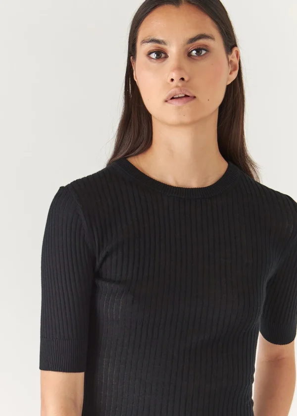 PATRICK ASSARAF Cotton Cupro Ribbed Crewneck | Women Knitwear