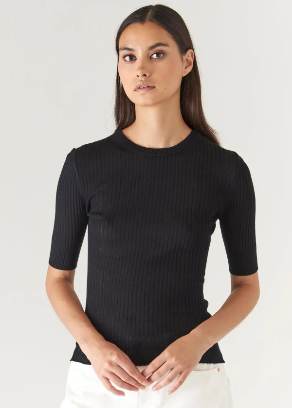 PATRICK ASSARAF Cotton Cupro Ribbed Crewneck | Women Knitwear