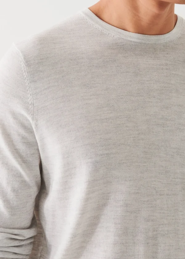 PATRICK ASSARAF Cotton Silk Blend Sweater | Men Knitwear