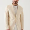 PATRICK ASSARAF Cotton Stretch Two-Button Blazer | Men Blazers