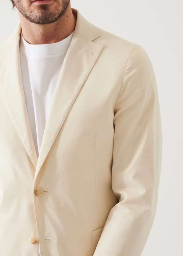 PATRICK ASSARAF Cotton Stretch Two-Button Blazer | Men Blazers