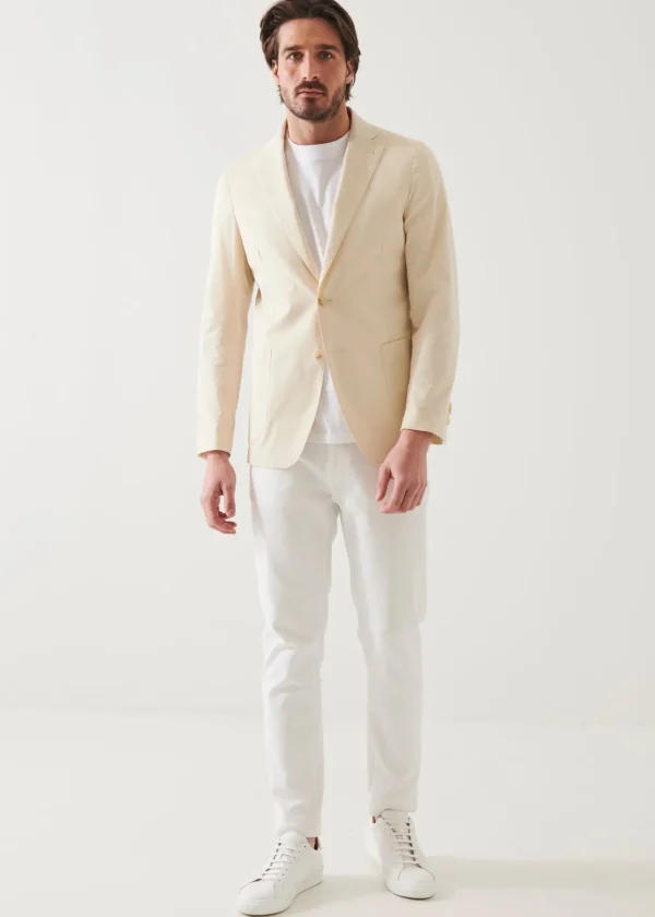 PATRICK ASSARAF Cotton Stretch Two-Button Blazer | Men Blazers