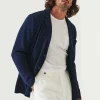 PATRICK ASSARAF Cotton Sweater Jacket | Men Blazers