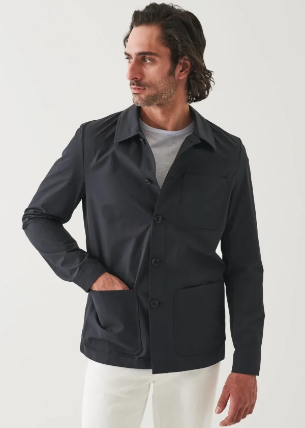 PATRICK ASSARAF Cotton-Nylon Blend Shirt Jacket | Men Outerwear