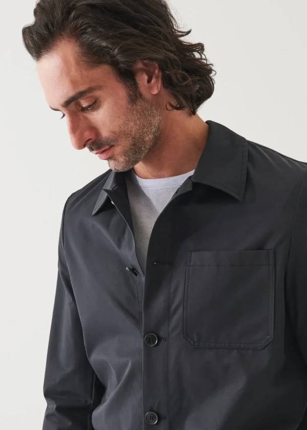 PATRICK ASSARAF Cotton-Nylon Blend Shirt Jacket | Men Shirt Jackets