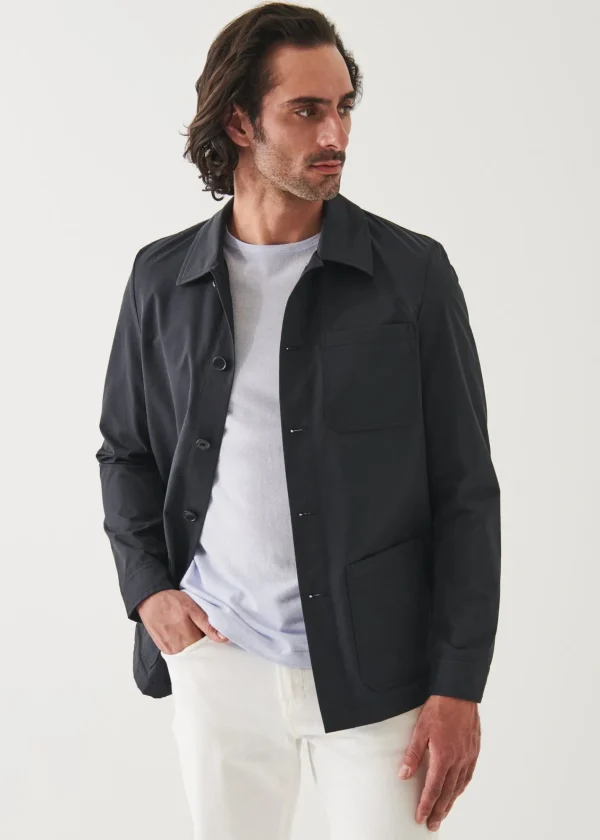 PATRICK ASSARAF Cotton-Nylon Blend Shirt Jacket | Men Shirt Jackets