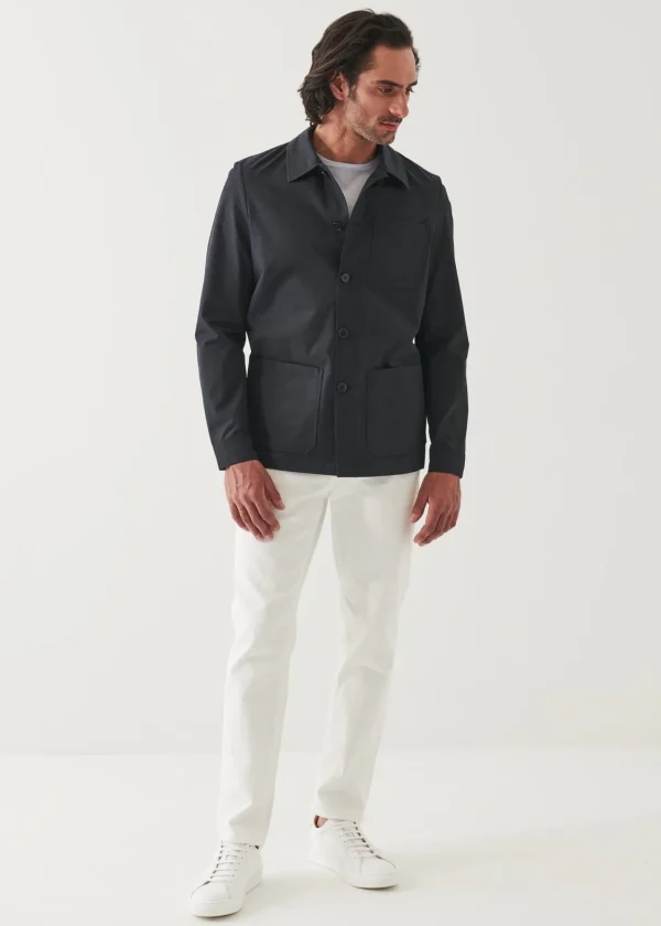 PATRICK ASSARAF Cotton-Nylon Blend Shirt Jacket | Men Shirt Jackets