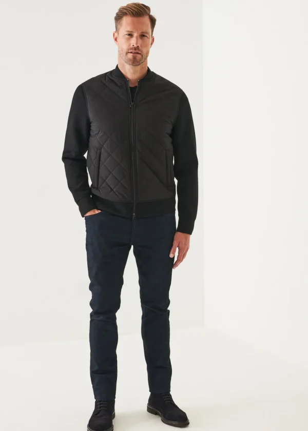 PATRICK ASSARAF Diamond Quilted Zip-Up Bomber Jacket | Men Outerwear