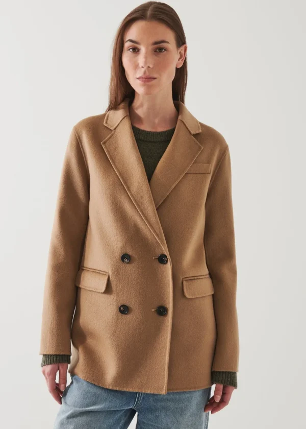 PATRICK ASSARAF Double Breasted Cashmere Blazer | Women Outerwear