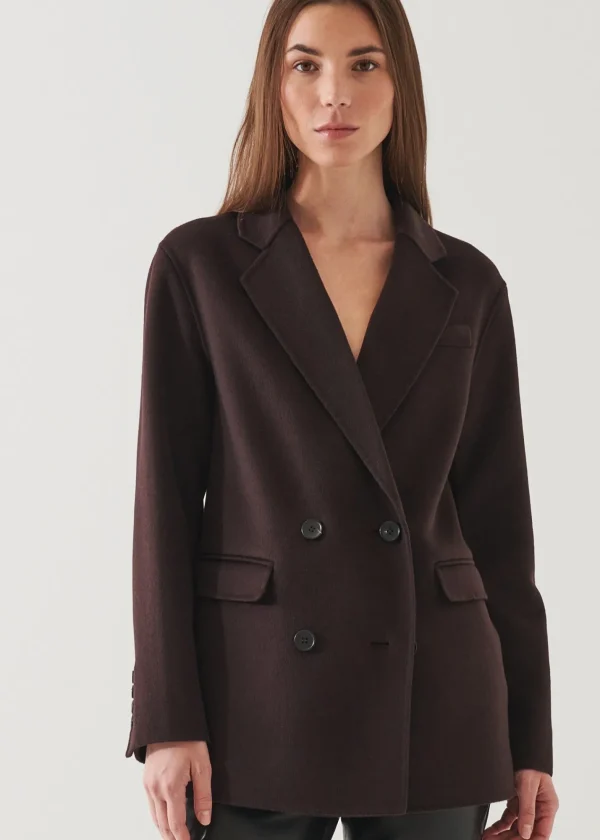 PATRICK ASSARAF Double Breasted Cashmere Blazer | Women Outerwear