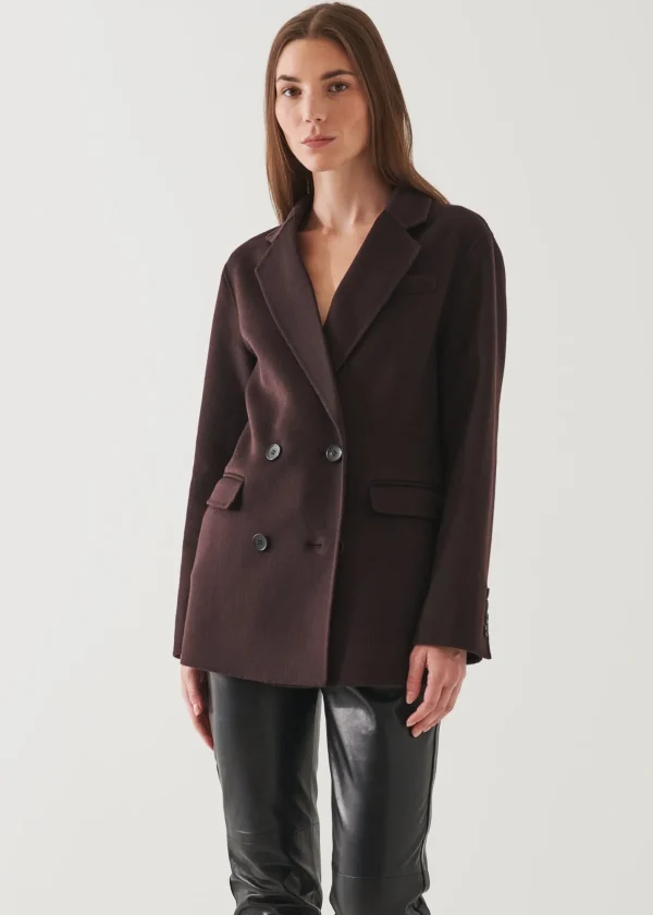 PATRICK ASSARAF Double Breasted Cashmere Blazer | Women Blazers