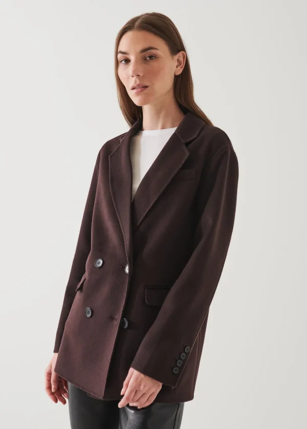 PATRICK ASSARAF Double Breasted Cashmere Blazer | Women Blazers