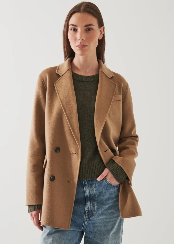 PATRICK ASSARAF Double Breasted Cashmere Blazer | Women Outerwear