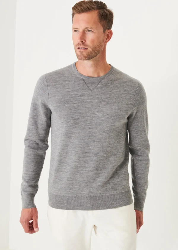 PATRICK ASSARAF Double Face Crewneck | Men Knitwear