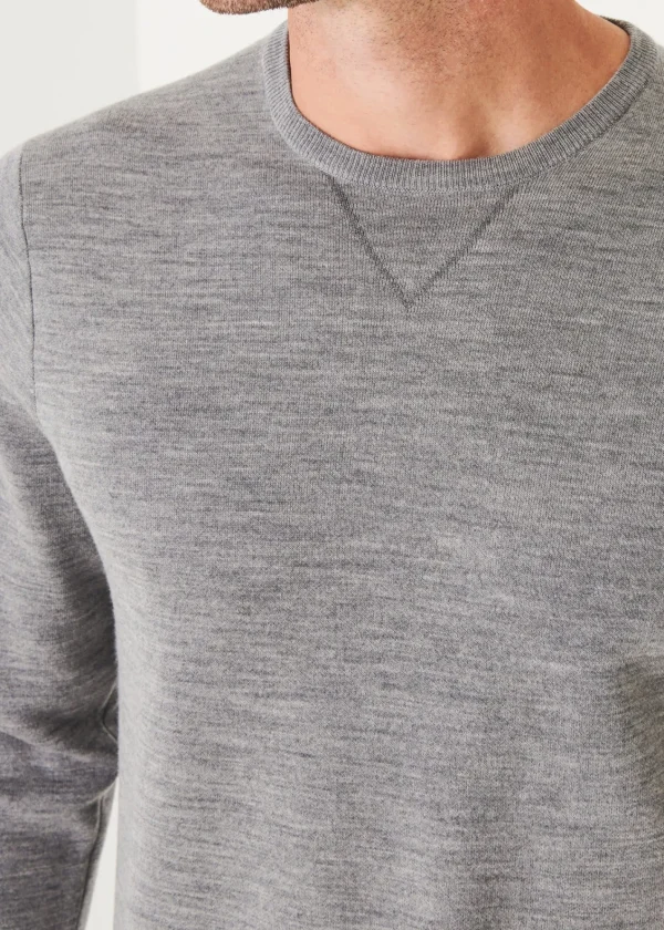 PATRICK ASSARAF Double Face Crewneck | Men Knitwear