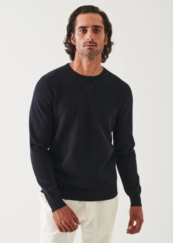 PATRICK ASSARAF Double Face Crewneck | Men Knitwear