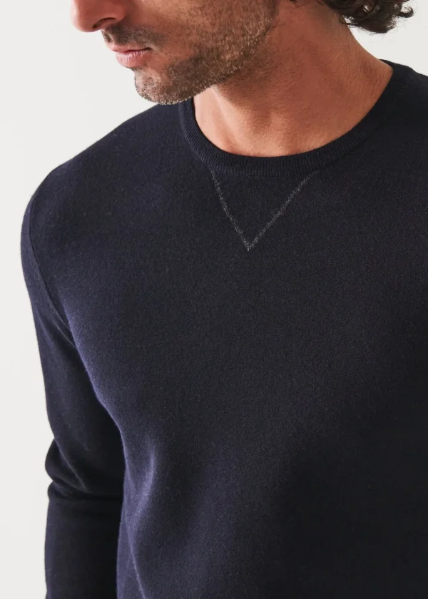 PATRICK ASSARAF Double Face Crewneck | Men Knitwear