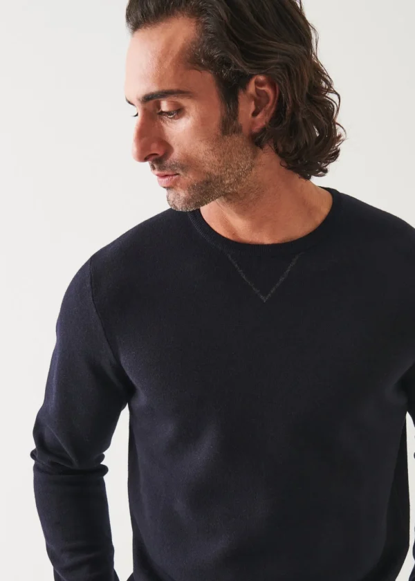 PATRICK ASSARAF Double Face Crewneck | Men Knitwear