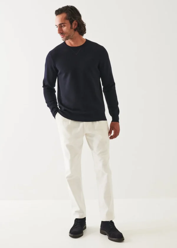 PATRICK ASSARAF Double Face Crewneck | Men Knitwear