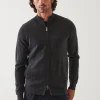 PATRICK ASSARAF Double Face Zip-Up Cardigan | Men Knitwear