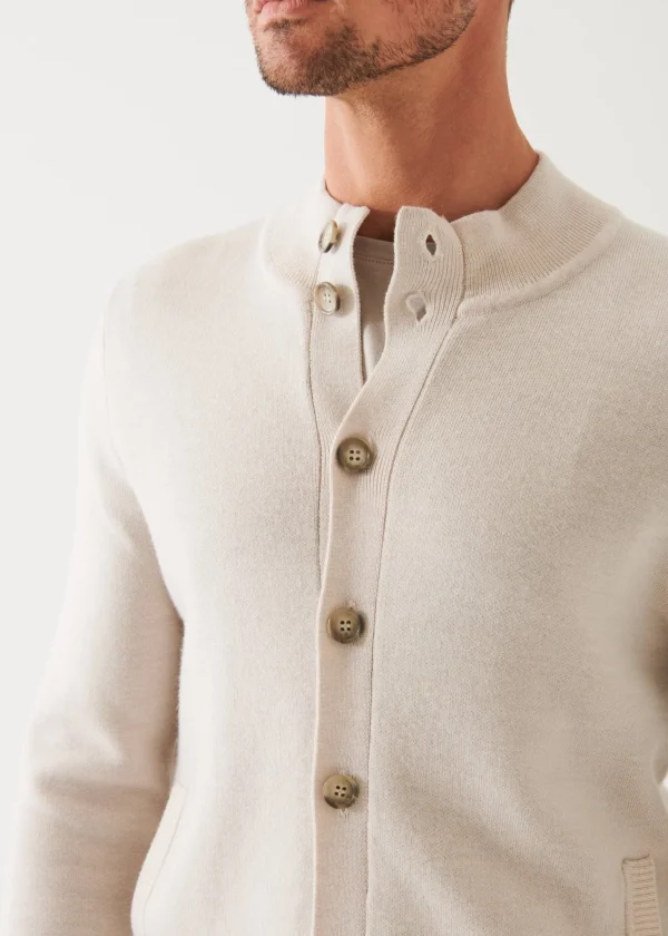 PATRICK ASSARAF Double-Face Button Cardigan | Men Knitwear