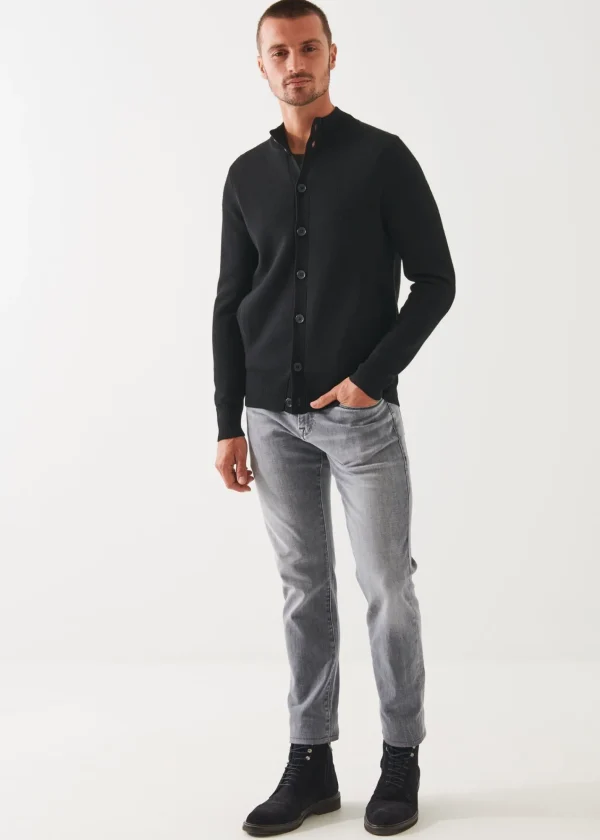 PATRICK ASSARAF Double-Face Button Cardigan | Men Knitwear