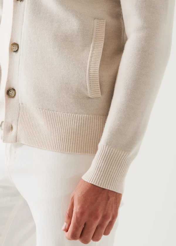 PATRICK ASSARAF Double-Face Button Cardigan | Men Knitwear