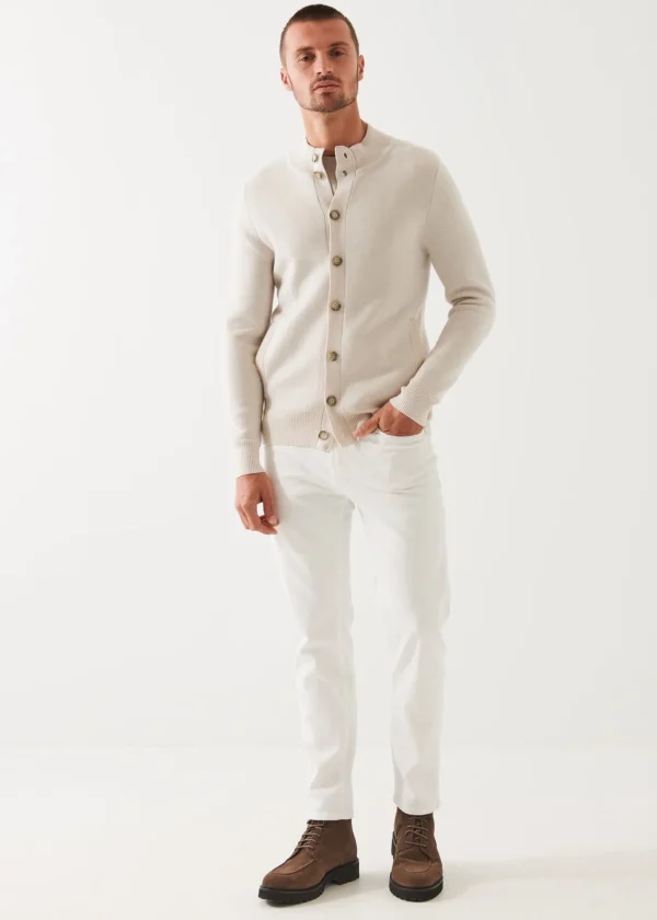 PATRICK ASSARAF Double-Face Button Cardigan | Men Knitwear