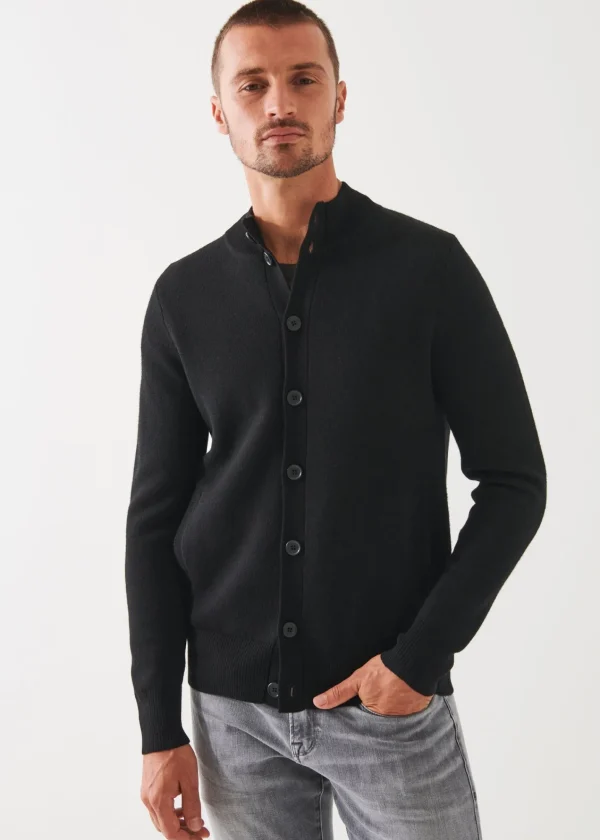 PATRICK ASSARAF Double-Face Button Cardigan | Men Knitwear